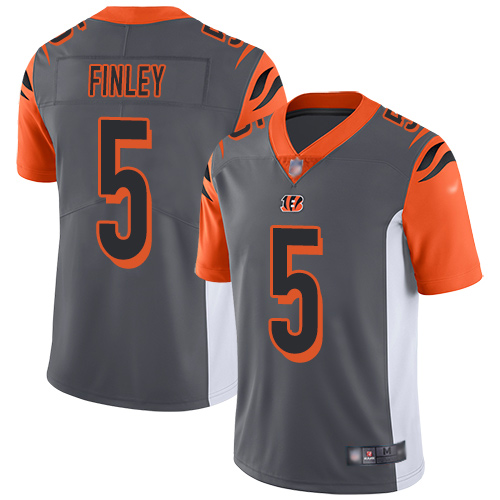 Cincinnati Bengals Limited Silver Men Ryan Finley Jersey NFL Footballl #5 Inverted Legend